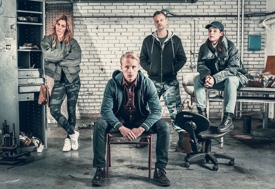 Traff ikke seerne: En gjeng kriminelle etterforsker politiet for korrupsjon i TV3s nye krimserie. Serien ble ingen seersuksess. Foto: TV3/Bendik Stalheim Møller.