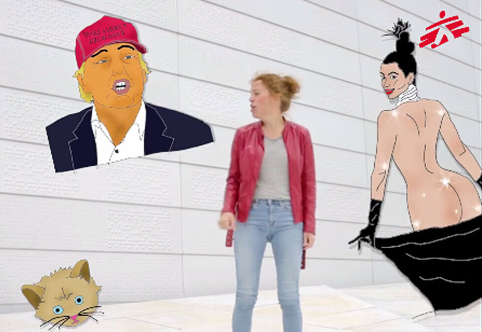 Vekker oppsikt med video: - Det er lite sannsynlig at du ser mer enn ti sekunder av denne videoen. Sånn er det på Facebook. Da må den handle om noe interessant, som katter, Kim K eller USAs president, sier en ironiserende Karine Nordstrand, lege og styreleder i Leger Uten Grenser.