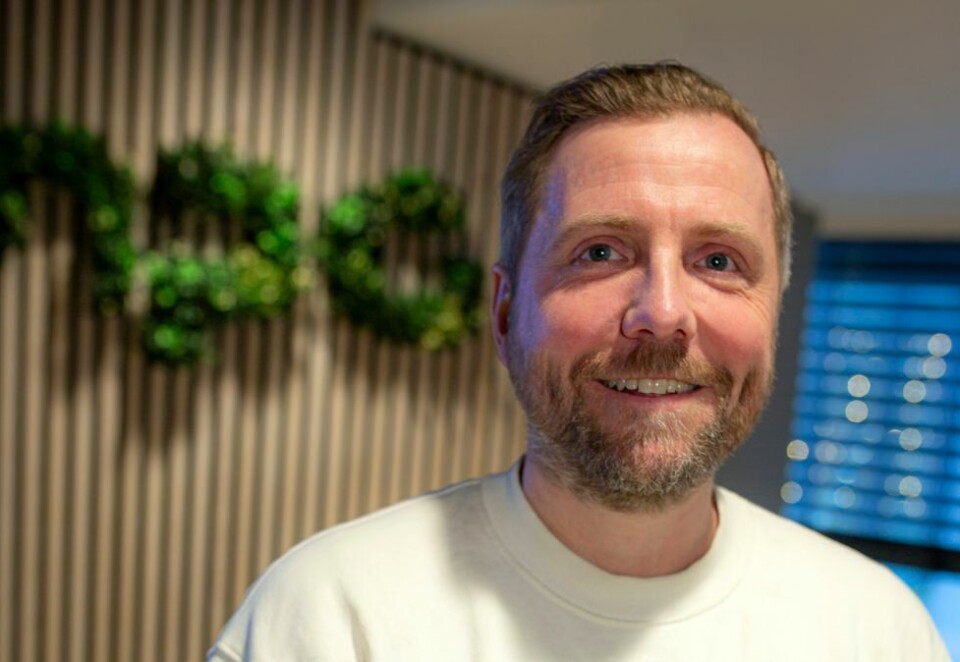 Gjenforening: Torbjørn Årsland gjenforenes med sine tidligere sjefer i TVNorge, Espen Skoland og Harald Strømme, i l NPG Sport & Communications.