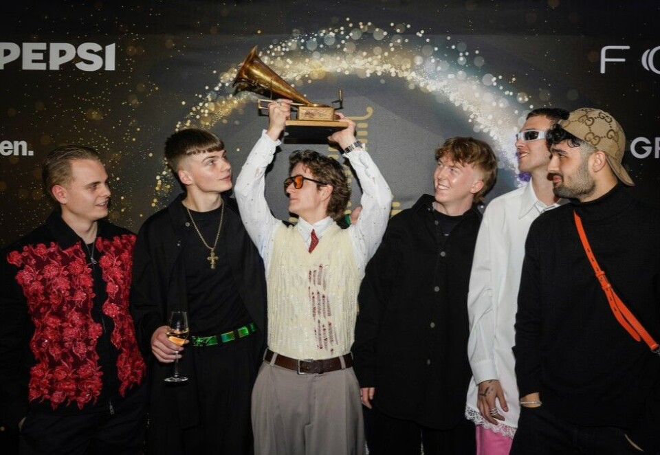 Spellemenn: Rapgruppa Undergrunn ble kåret til Årets Spellemann torsdag kveld. Foto: Terje Bendiksby/NTB