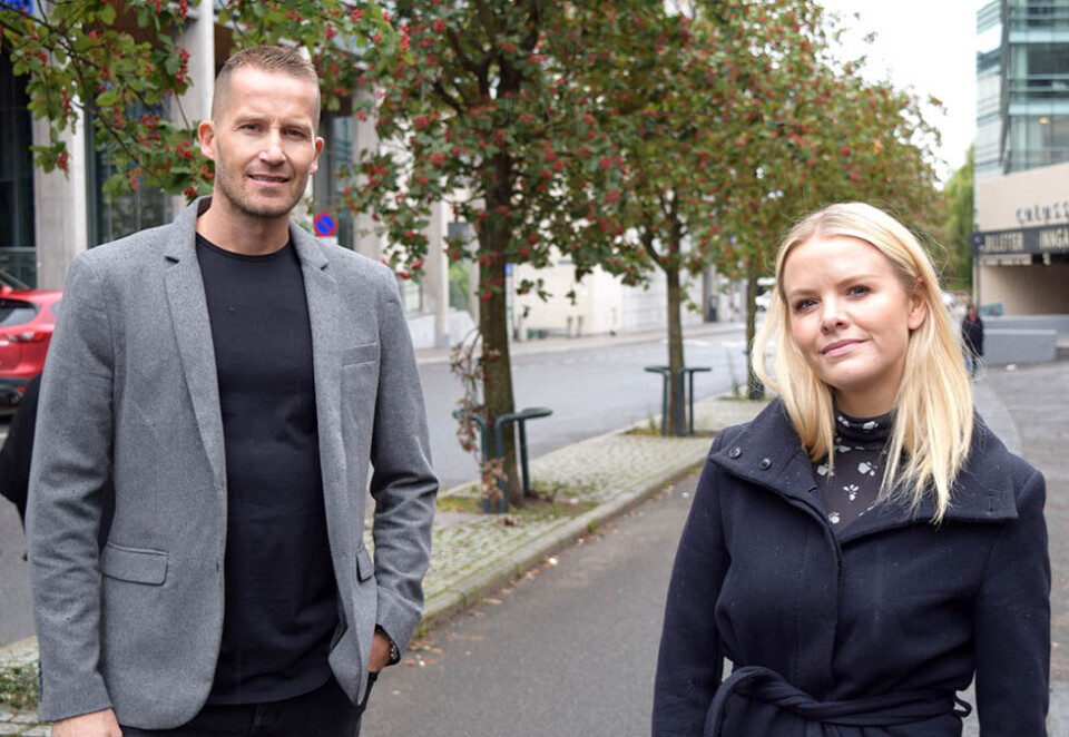 Influencer-kamp: Daglig leder Stian Johansen og merkevaresjef Susanne Kjellhov kjempet om Oslo-markedsførernes gunst på Kanalbattle forrige uke. Til daglig kjemper de både om influencere og annonsører i Kontent. Foto: Dag Robert Jerijervi