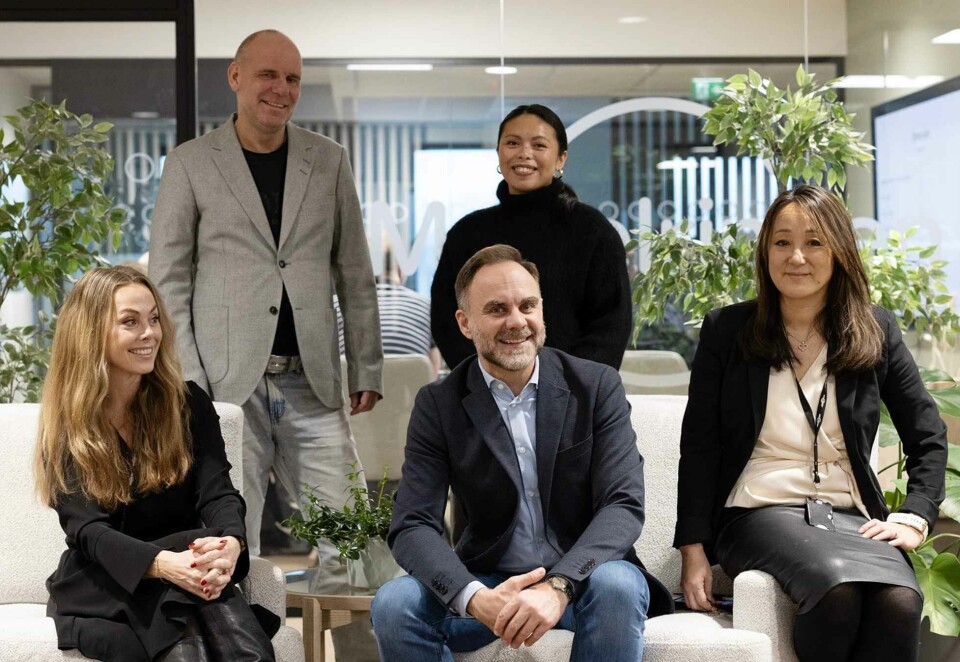 Nytt byrå: Foran fra venstre: Unni-Lovise Godager Berge, Ståle Westby og Linda Trulsen. Bak fra venstre: Magnus Åsrud og Malaica Jeanne Beduya