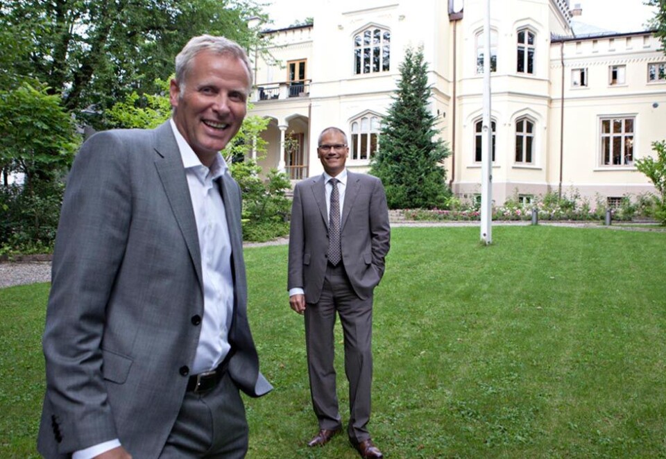 Vokser kraftig: PR-toppene i First House, Per Høiby og Geir Arne Drangeid, vokser kraftig både med eget PR-byrået og på gruppenivå etter oppkjøpet av Varde-gruppen.