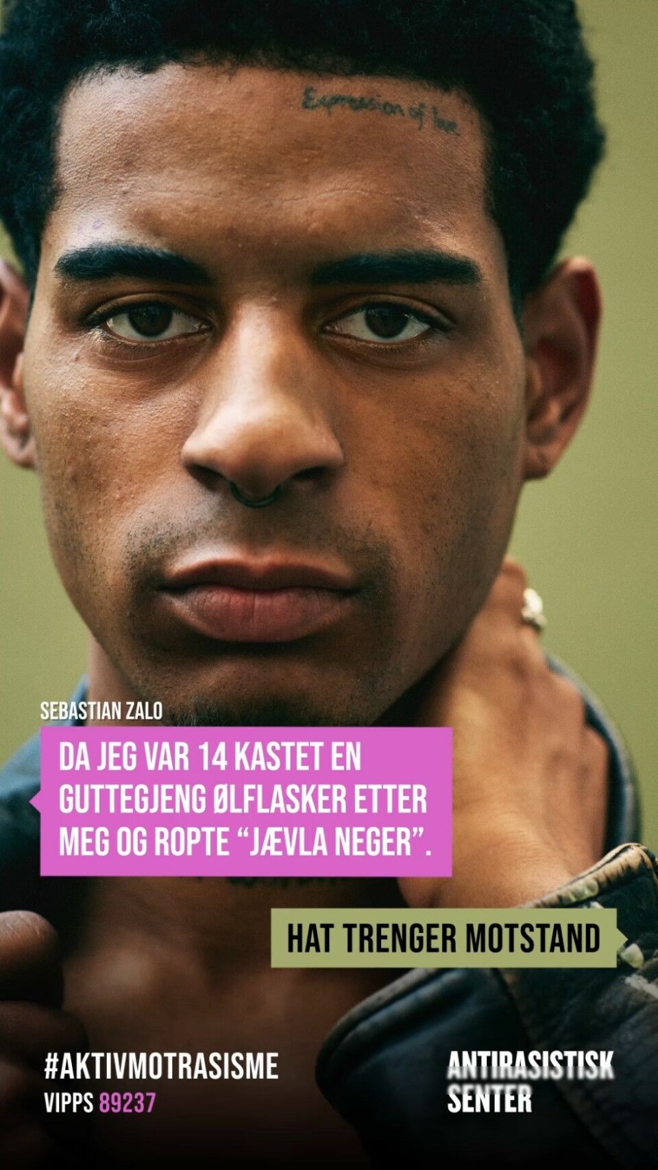 Stiller opp: Artisten Sebastian Zalo er en av de som stiller opp i reklamedugnaden mot rasisme.