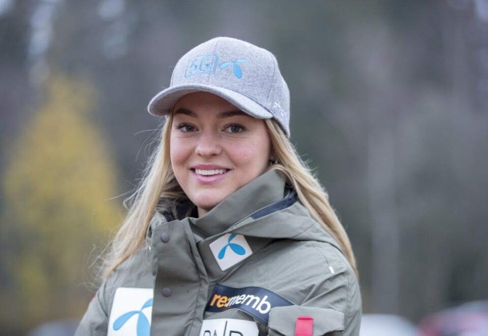 Vil bli mer aktiv på Insta: Thea Louise Stjernesund gjør det skarpt på Instagram og har startet sesongen i bakken med å ta sin første pallplass i verdenscupen noensinne. Nå har hun også som mål å senke terskelen og bli enda mer aktiv på Instagram. Foto: Javad Parsa / NTB.