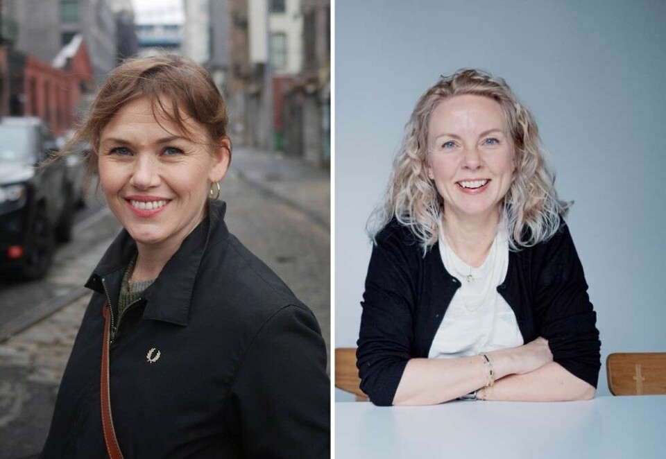 Klar for jurytjeneste;Leder i Try Design, Tonje Jæger (til venstre), skal sitte i designjuryen, mens Janne Brenda Lysø skal sitte i filmjuryen i den internasjonale reklame- og designkonkurransen som arrangeres av The One Club for Creativity.