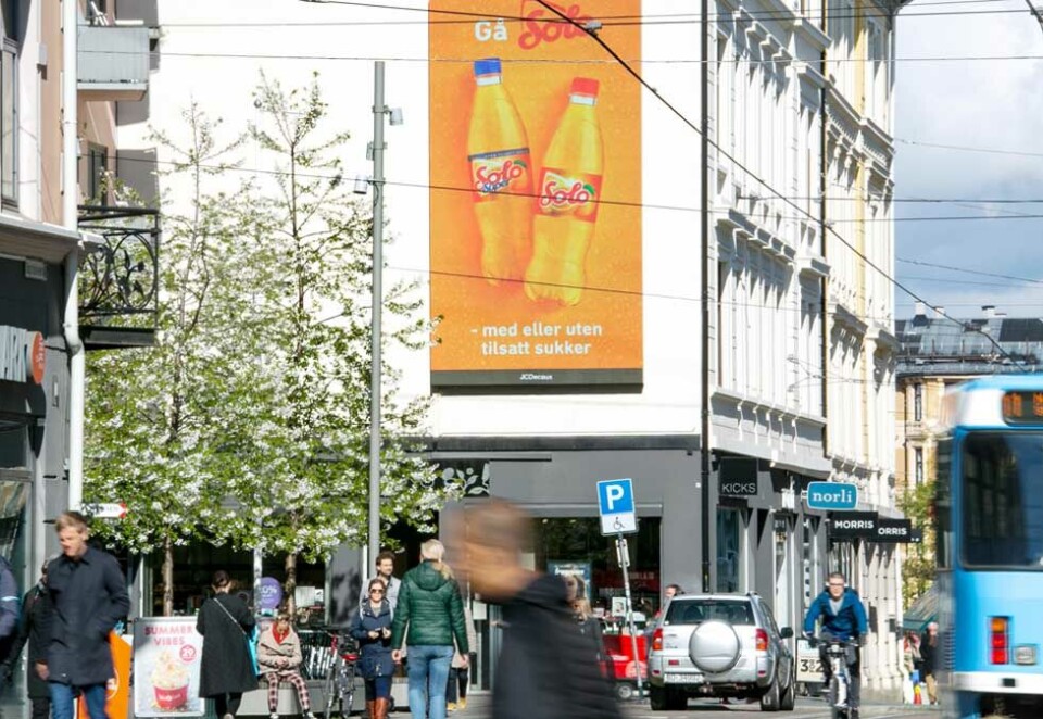 Lysere tider: Selv om reklamemarkedet faller blytungt for året var det lyspunkter i sommermånedene juni og jul. Her fra en av Oslos travleste handlegater i sommer, Bogstadveien i Oslo.