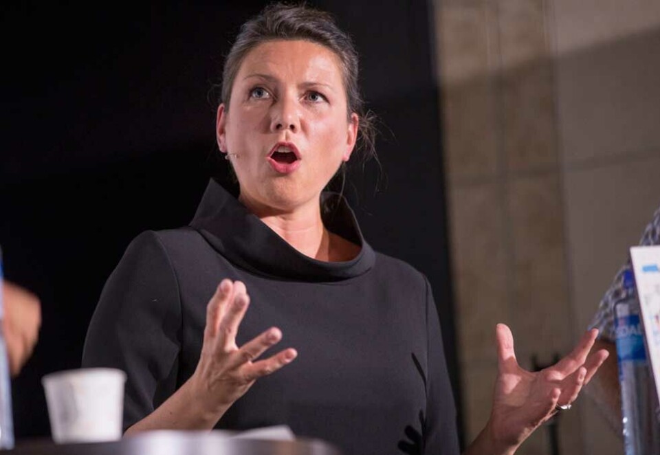 Nytt pressestøtte-forslag: Stortingsrepresentant Heidi Nordby Lunde fra Høyre er en av dem som har ståt bak forslaget til nytt partiprogram for neste stortingsperiode. Ett av forslagene handler om en endring av pressestøtten og en mye raskere utfasing av støtten til de nasjonale avisene Klassekampen, Vårt Land og Dagsavisen. Foto: NTB.