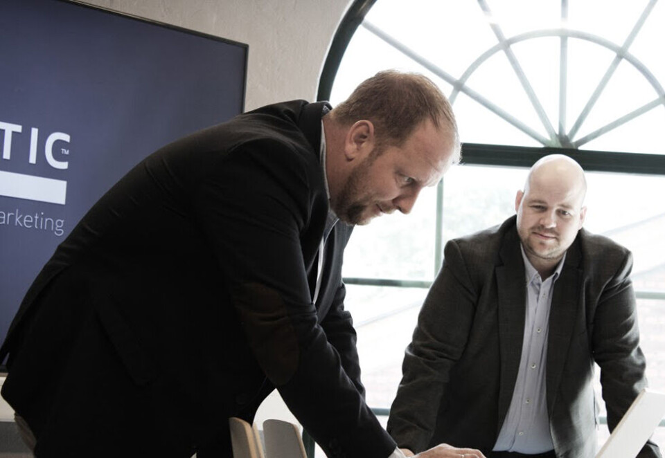 Vil bli større: Daglig leder Per Elling Braseth-Ellingsen, og kommersiell leder Jørgen Schrøder Aanonsen i Tactic Real-time Marketing.