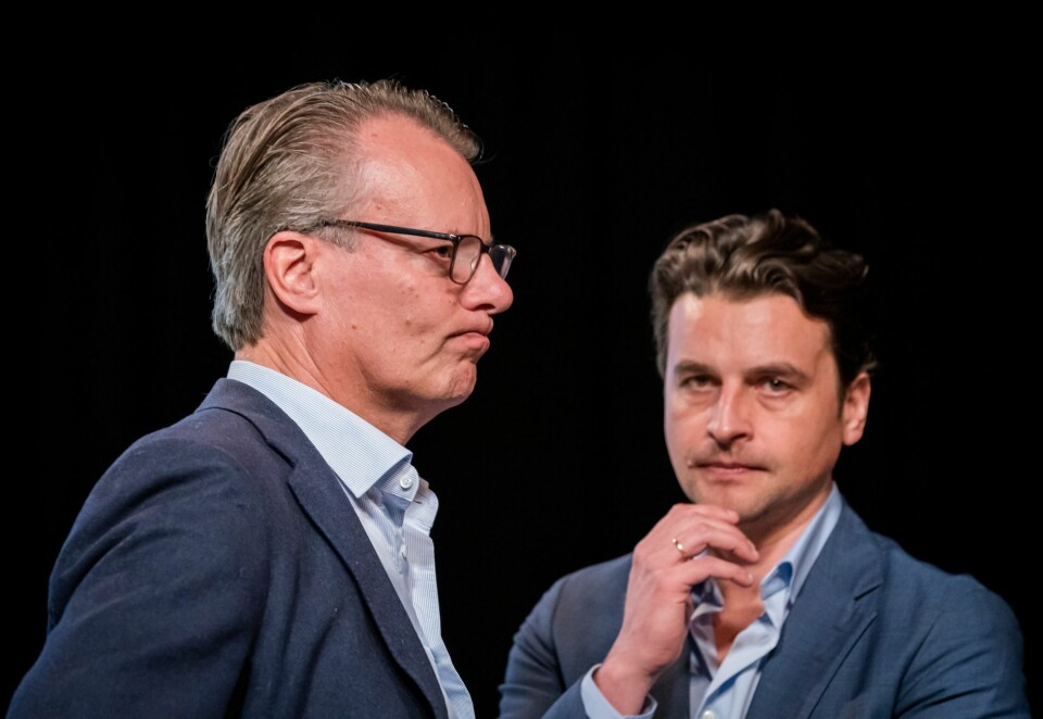 Ny rekord: Investeringsselskapet verdier har aldri vært høyere og overstiger nå 50 milliarder kroner. Fra venstre: Johan H. Andresen (eier og styreleder i Ferd) og Morten Borge (konsernsjef i Ferd). Foto: Heiko Junge/NTB