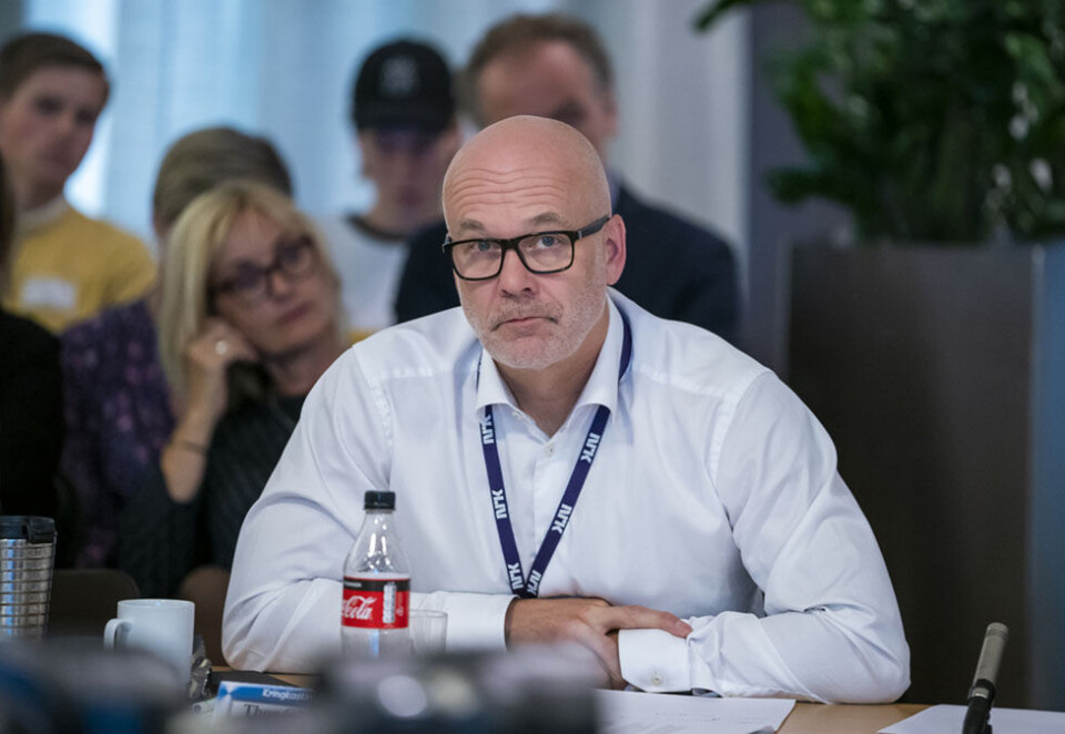 I kringkastingsrådet: Thor Gjermund Eriksen hørte på presentasjonen om «Make Lillestrøm Great Again». Foto: Heiko Junge / NTB scanpix.