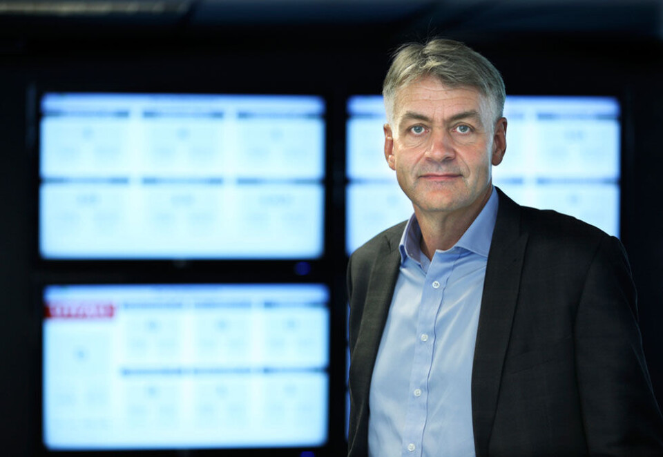 Ble skuffet: - Det er klart at jeg er skuffet over at det nå ikke blir noe av, sa Get- og TDC-sjef Gunnar Evensen da det ble kjent at styret i TDC ville droppe planene om å overta MTGs tv-virksomheter i Norden. Foto: NTB Scanpix.