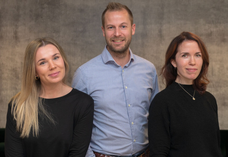 Nyansatte: Marie Hjelmerud, Karl Georg Raastad og Tone Roald er på plass i Involve. Foto: Involve.