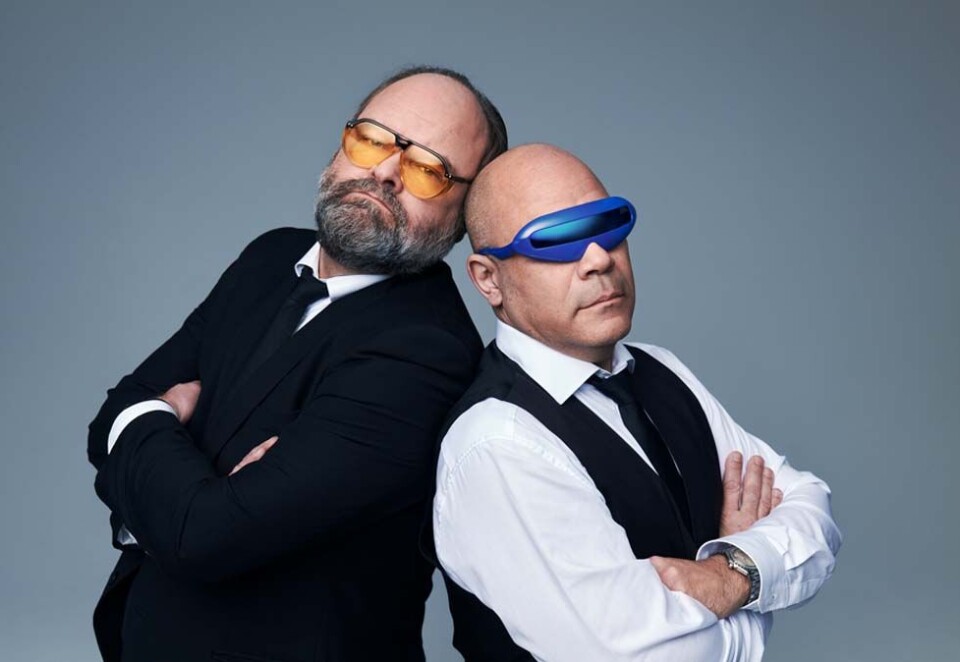 Tilbake på lufta: For en drøye uke siden var Atle Antonsen og Johan Golden igjen sammen i studio da årets første program i lyttersuksessen «Misjonen» var tilbake på lufta. Foto: P4
