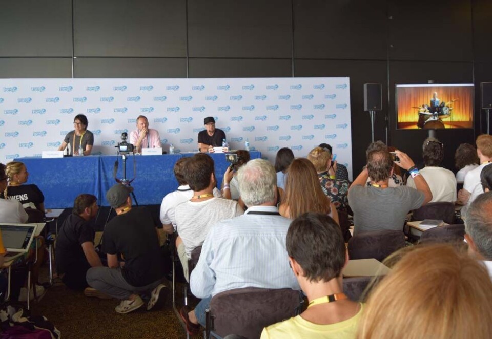 Presenterte de siste vinnerne: På lørdag formiddag avholdt juryene for film, titanium og integrated sine pressekonferanser der vinnerne ble presentert. Foto: Hilde Nyman