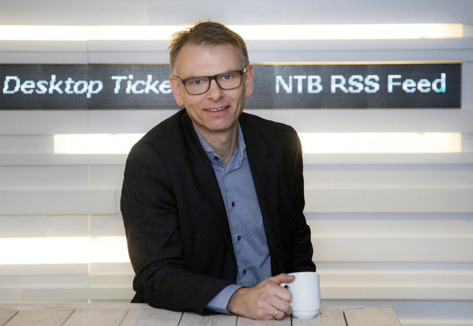 Gir seg etter 14 år: Ole Kristian Bjellaanes gir seg etter 14 år som nyhetsredaktør i NTB, men blir værende i nyhetsbyrået. Foto: Thomas Brun/NTB Scanpix