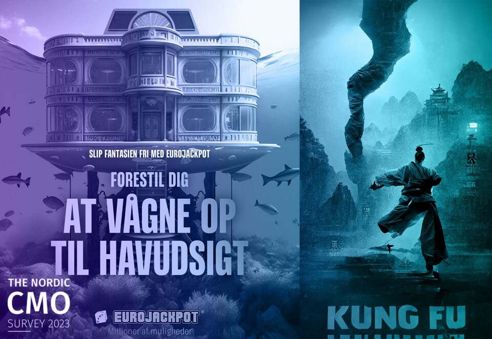 Dansk KI-reklame: Spillselskapet Danske Spil og reklamebyrået &Co tok den helt ut i en helt ny reklamekampanje for lotteriet Eurojackpot. - Kampanjen og mottakelsen av den har påvirket hvordan vi tenker på å bruke kunstig intelligens i fremtiden, sier Martin Dalsgaard i Danske Spil.