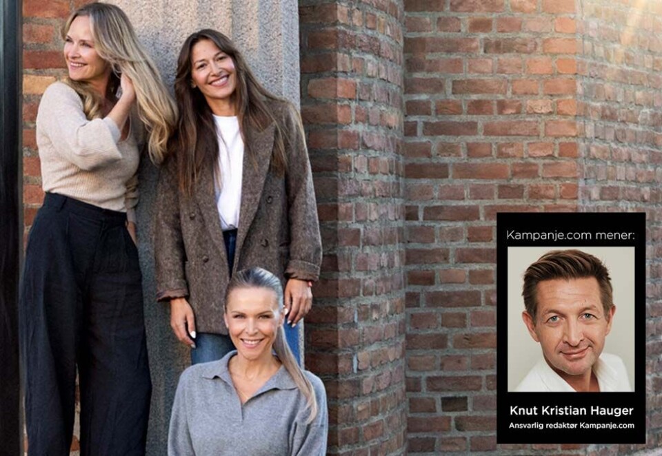 Åpner skjønnhetsklinikk: De aller fleste har nok fått med seg at Synnøve Skarbø, Pia Tjelta og Vanessa Rudjord åpner dørene til den nye skjønnhetssalongen sin senere i høst. Men tross massiv omtale mener Kampanjes redaktør at PR-strategien gikk skeis for gründerne . Foto: Julie Pike