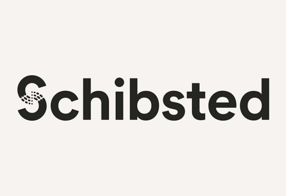 Ny logo: Slik ser den nye logoen til Schibsted ut. Det er Bold Scandinavia som står bak. Foto: Schibsted