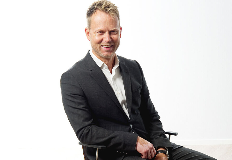 Telia-exit 1: Vice President i Telia Norge, Karl Fredrik Lund, ledet omprofileringen av Netcom til Telia. Nå skal han innta nye møbler i Bohus. Foto: Telia.