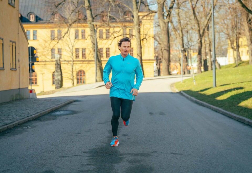 Morgenjogg: Petter Stordalen starter visstnok alltid dagen med en joggetur. Da måtte også contentbyrået Maverix henge seg på.