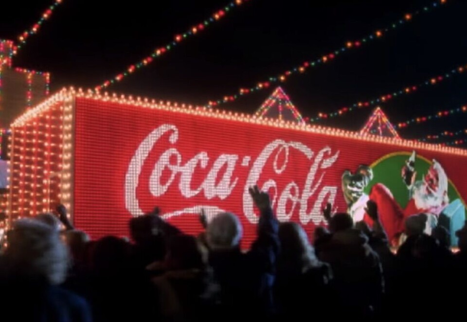 Blir stående: Det blir ingen norgesturne med Coca-Colas juletrailer. Det bekrefter markedssjef Pål Strutz. Bildet er fra en reklamefilm fra 2016.