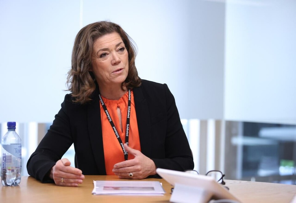 Satser på kunstig intelligens: Konsernsjef Kristin Skogen Lund ser store fordeler med den eksponentielle utviklingen vi ser innenfor kunstig intelligens akkurat nå. Hun mener Schibsted ligger langt fremme i det nordiske markedet. Foto: Eivor Eriksen
