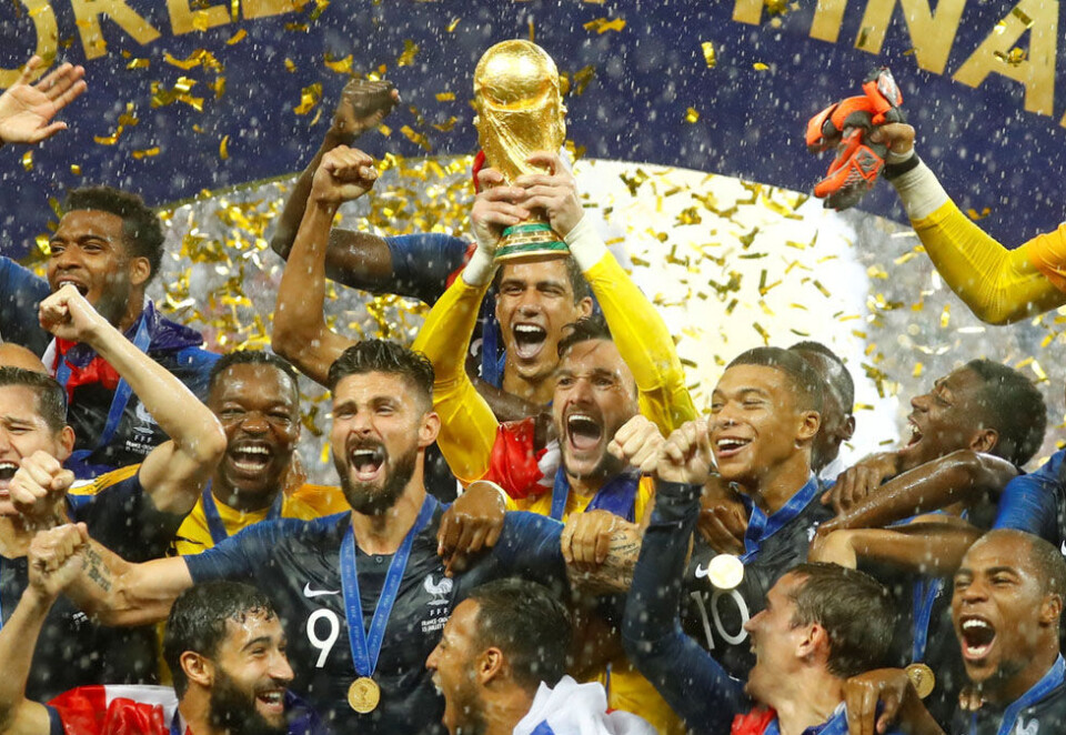 Sett av milliarder: VM-finalen mellom Frankrike og Kroatia ble fulgt av 1,12 milliarder seere. Hele mesterskapet nådde ut til over tre milliarder personer. Foto: NTB Scanpix.