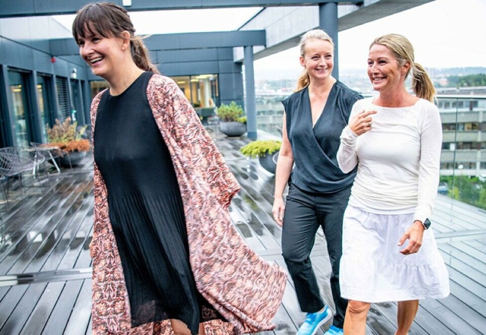 TRE C-ER: Camilla Kolverud, Cecilie Matheson og Camilla Grund utgjorde den eksterne juryen i 2019.