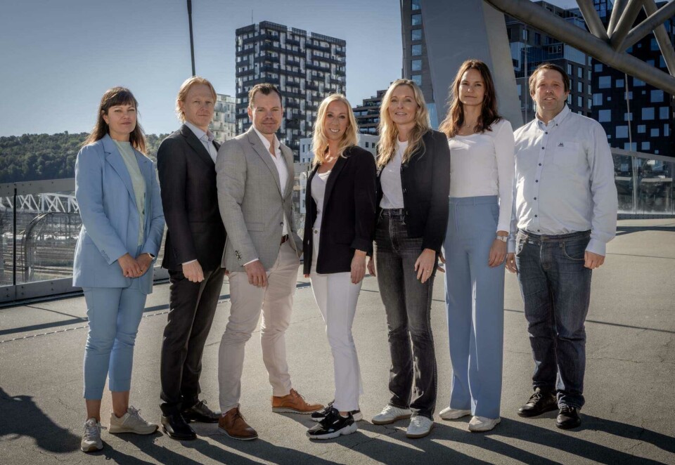 Ny ledergruppe: Fra venstre: Hilde Norddal, Jørgen Sørlie, Christian Thu, Stine Aune Hvam, Sara Oksdøl, Mariell Kversøy Enge og Jonathan Brænde.