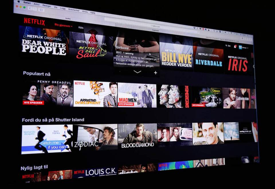 Flere direktekunder: ed utgangen av 2023 var det 13 prosent av norske husholdninger som kun brukte internett til å se på TV gjennom tjenester som Netflix og NRK TV. Foto: NTB.