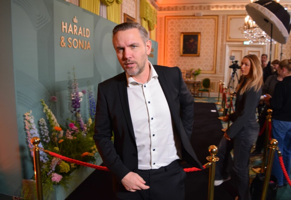 Skjemmer festen: Prime-sjefen i Norden, Andreas Bakka Hjertø, arrangerte i går premierefesten i forbindelse med den nye dramaserien om Harald og Sonja. Men en ny TV-forskrift som pålegger strømmeselskapene å betale en årlig avgift skjemmer festen. Foto: Knut Kristian Hauger.