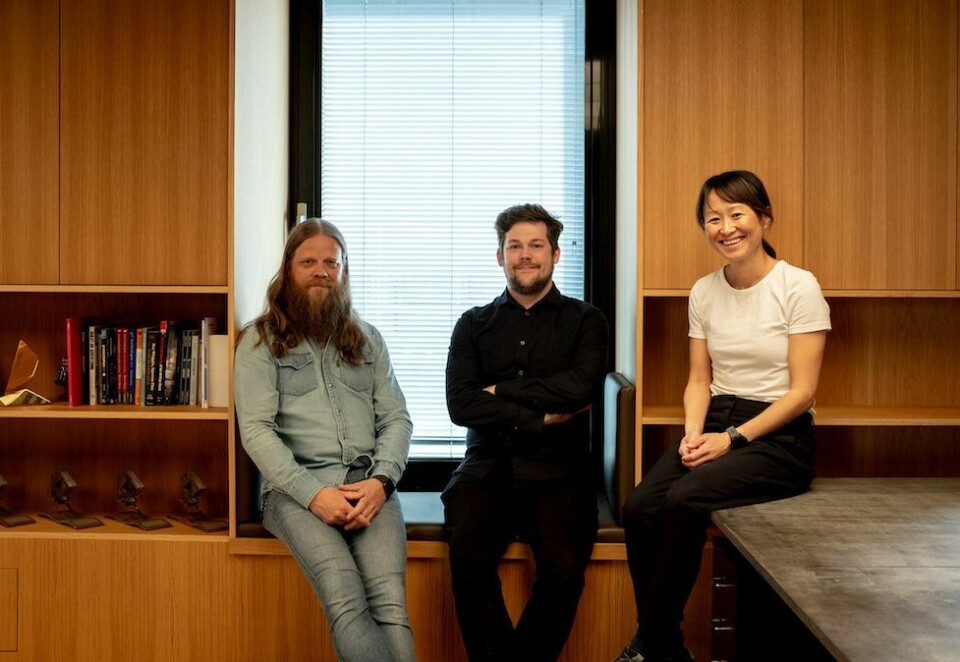 Nye ansatte: Fra venstre: Knut-Ole Mathisen, Michael Solbakken og Camilla Kim Kielland. Foto: Morgenstern