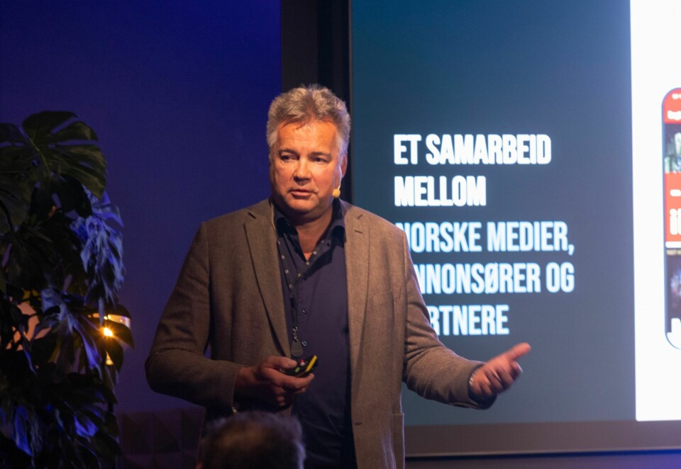Vil samle norske mediebransje: Sjefen i Mediahub, Arve Heltne, vil samle den norske medieindustrien i kampen mot de store teknologiplattformene. Han lanserer i disse dager et nytt produkt under navnet Garantert sett som norske annonsører kan ta i bruk. Foto: Eivor Eriksen.