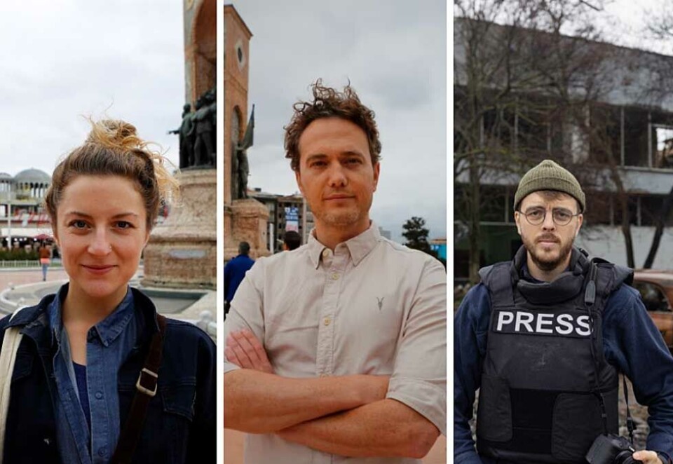 På utekontor: Ingeborg Huse Amundsen, Nilas Johnsen, og Kyrre Lien er ansatt på VGs utekontor i USA og Europa.