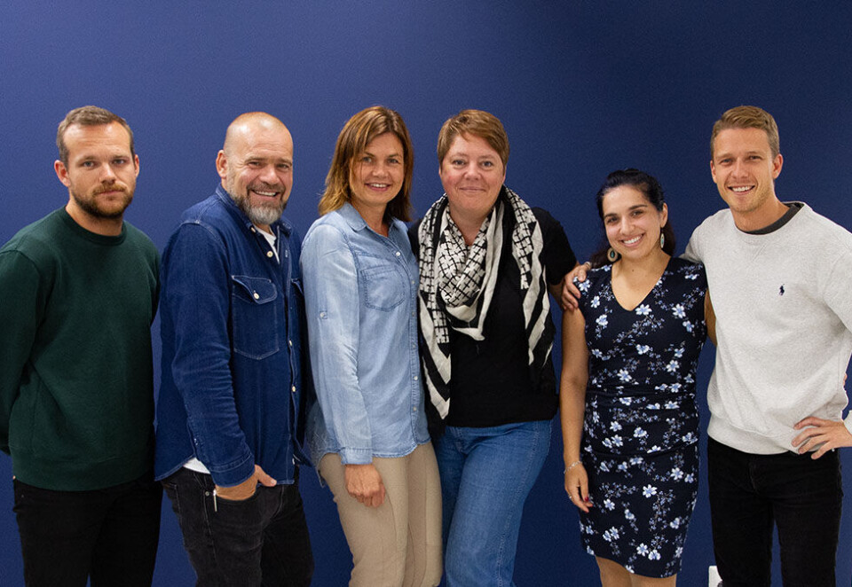 Nytt samarbeid: Fra venstre: Christoffer Rontén, Sverre Midttun, Anne Jorunn Bjoner, Nanna Skipper Grønli, Fatima Yusuf og Theis Roksvåg Pedersen.