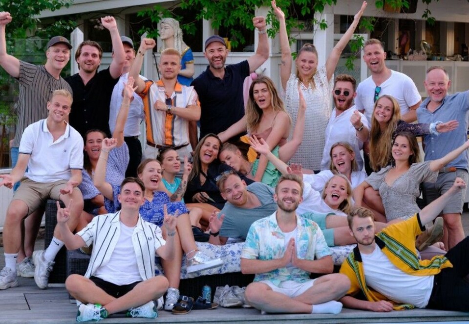 Fornøyd gjeng: - Vi hadde aldri klart dette volumet uten underholdningskonseptene våre, sier TV-direktør i Aller Media, Mads A. Andersen. Han mener de skal ha en del av æren for den nye rekorden - sammen med Dagbladet. Foto: Aller Media