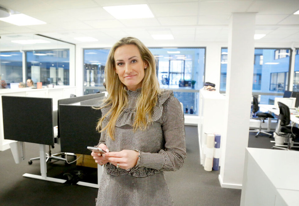 Bygger team: I Sats-lokalene i Nydalen i Oslo har Marianne Orderud fått samlet et team på sju markedsfolk. - Det motiverer meg å se hvordan dette puslespillet er i ferd med å settes, sier hun. Foto: Eivor Eriksen