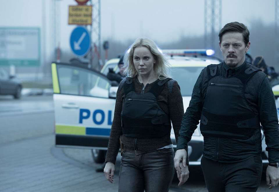 Nett-tv-suksess: Sofia Helin og Thure Linhardt er klare for fjerde og siste runde av «Broen». Nye tv-tall viser at nesten 180.000 har sett første episode på nett. Foto: Jens Juncker-Jensen.
