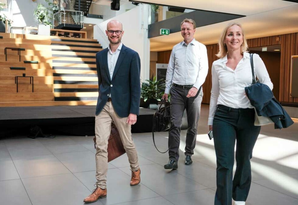 Hentet inn topptungt team: Blystads to første «egne» signeringer ble kunngjort forrige uke da det ble klart at XXLs kommunikasjonsdirektør, Andreas Nyheim, og kommunikasjonssjefen i Oslo Handelsstands Forening, Vibeke Hoff Norbye, tar plass ved hans side.