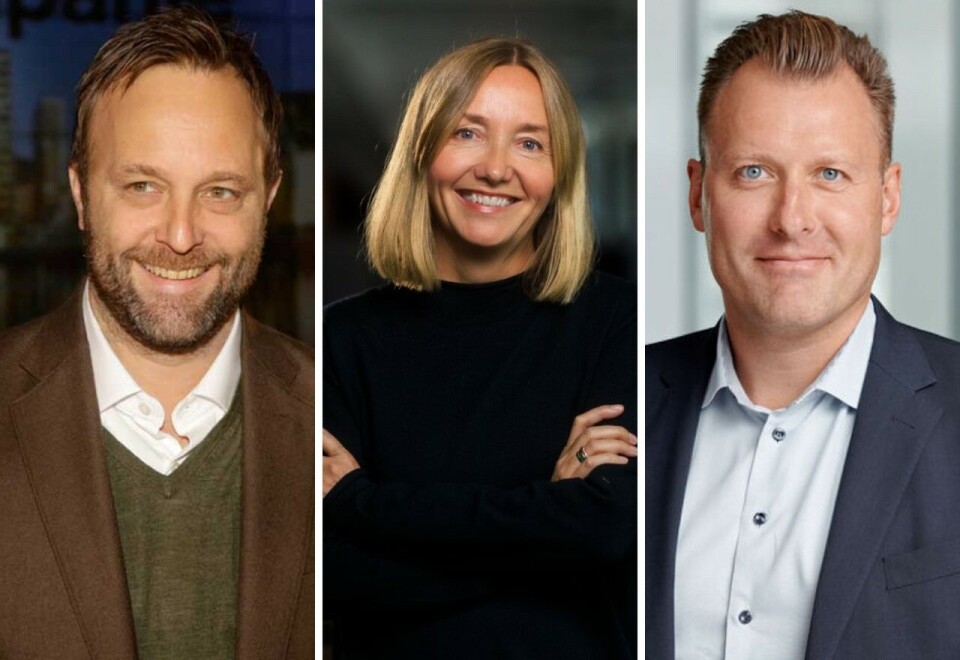 PR-topper: Sindre Beyer, leder i Try Råd, Bente Kvam Kristoffersen, leder i Trigger og Severin Roald, byråleder i Geelmuyden Kiese ønsker konkurransen fra First House velkommen.