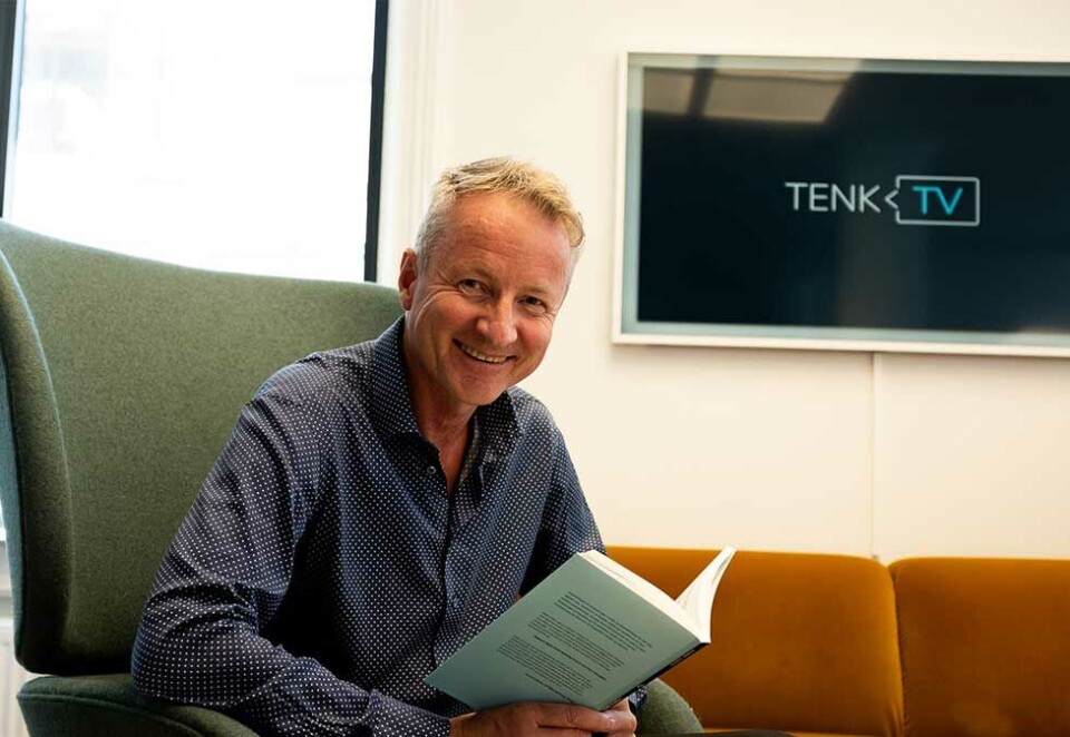 Foreningen Tenk TV, her ved leder Bjørn Solvang, lanserte boken «TV virker fortsatt – et oppgjør med digitale myter».