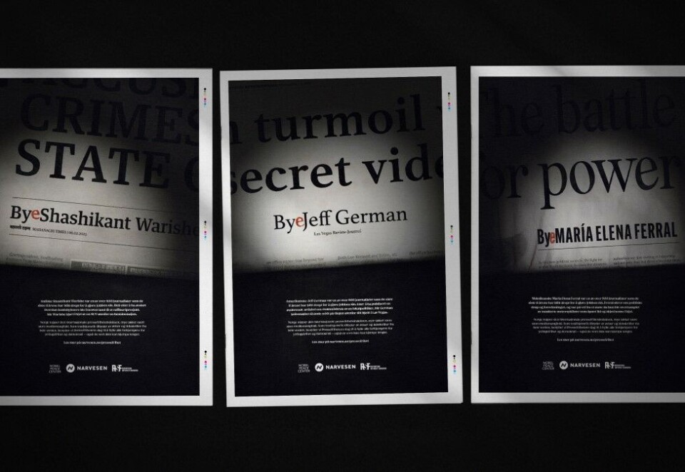 Hedres: Tre journalister hedres i Narvesen-kampanjen.