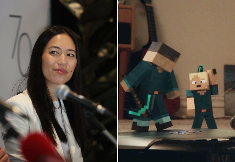 Begeistret: Jurypresident Francine Li i Riot Games forteller at juryen la sin elsk på Nord DDBs Elkjøp-kampanje. Foto: Eivor Eriksen/Elkjøp