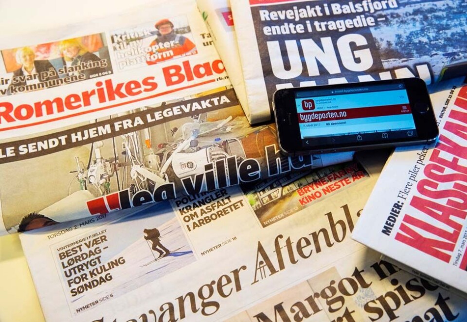 Klassekampen er den avisen som får mest produksjonstilskudd i år. Samtidig får Minerva, Vesterålen Online og Bladet Vesterålen tilskudd for første gang i 2018. Foto: Terje Bendiksby / NTB scanpix