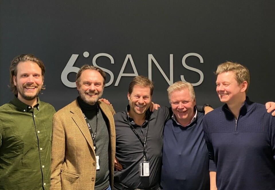 God appetitt: 6. Sans var sultne på eventprodusentene Appetite for production og har nå kjøpt opp 100 prosent av selskapet. Fra venstre: Thomas N. Harsheim, Lars Øberg, Per Morten Bergh, Tron Mathisen og Erlend Syltevik.