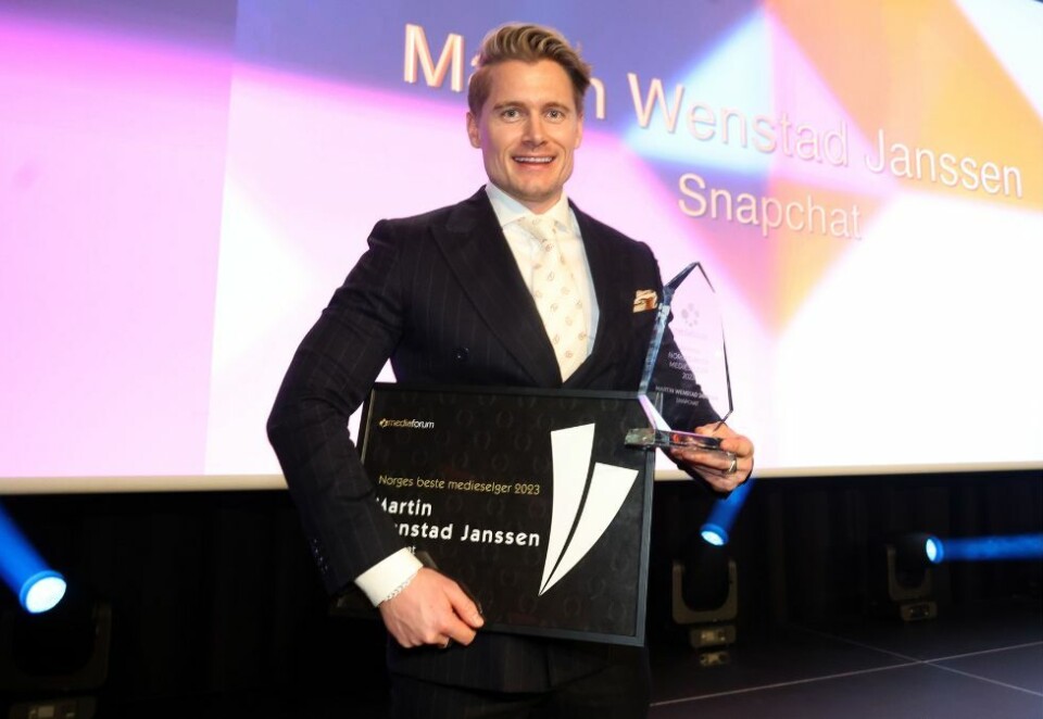 Superselger: Martin Wenstad Janssen har hatt mye å juble for den siste tiden. Torsdag kveld ble han kåret til Norges beste medieselger under Mediaforums konferanse. Foto: Eivor Eriksen