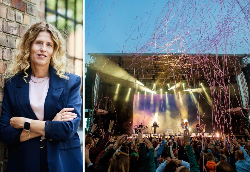 Full fest: De første eventbyråene er ute med sine regnskapstall og de viser at fjoråret igjen kunne by på mer fest i eventbransjen. Her Gyro-sjefen Trine Richardsen ved siden av DNB store sommerfest på Over Oslo-konserten i fjor.
