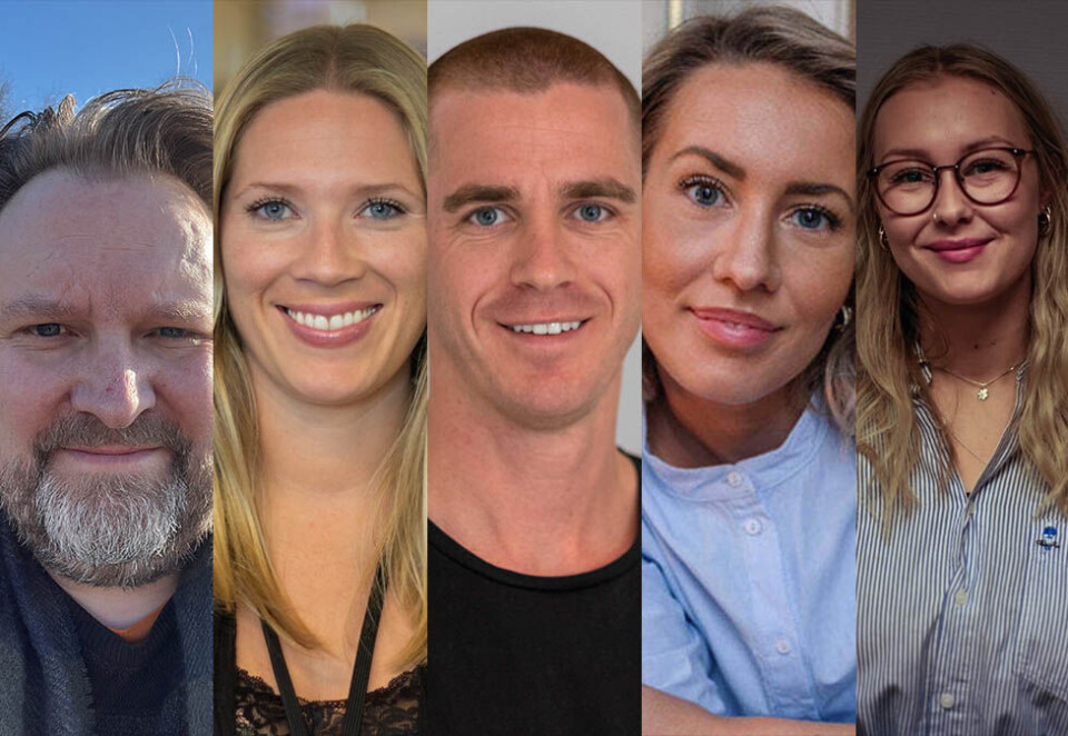 Fem nyansettelser: Fra venstre: Roy Kvatningen, Maria Tønnesen, Harald Fjelddalen, Silje Lunde Krosby og Emilie Bjella Waaler. Foto: TV 2