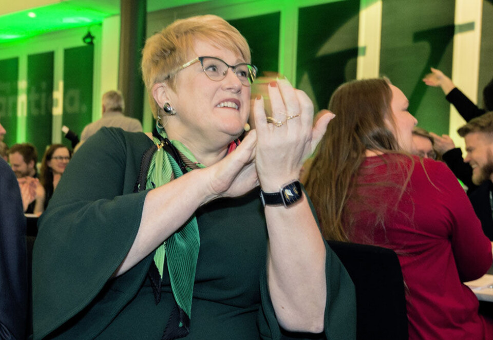 Setter press på distributørene: Kulturminister Trine Skei Grande står i spissen for det nye lovforslaget som setter press på tv-distributører som videreformidler spillereklame fra utlandet. Foto: Ned Alley/NTB Scanpix